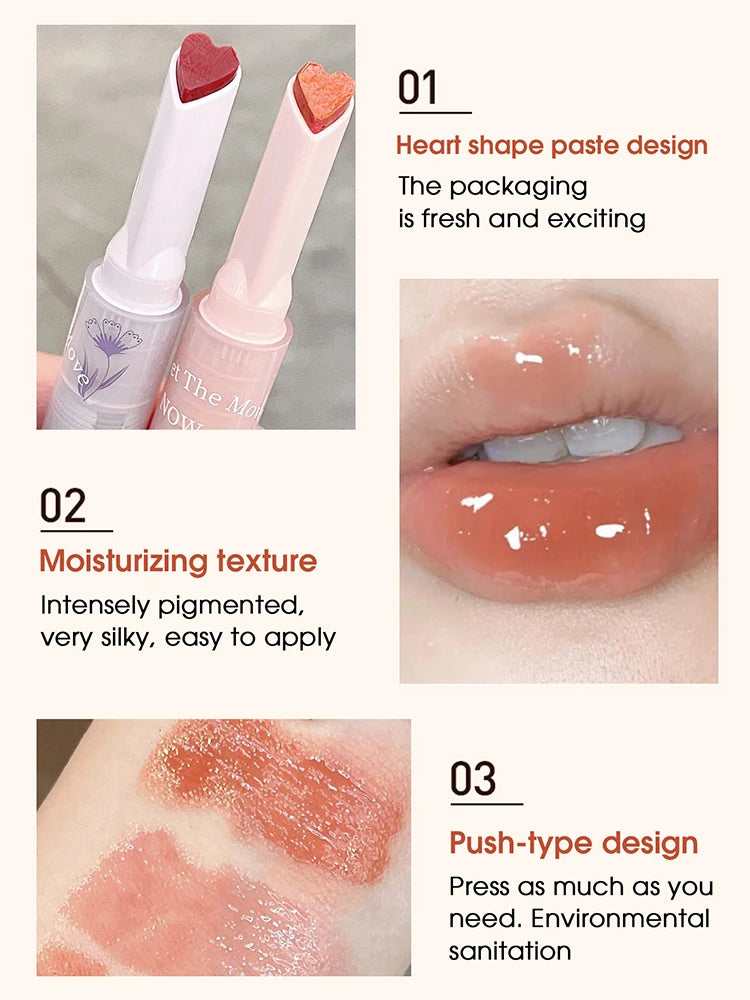 Gege bear flower words honey lipstick moisturizing mirror gloss jelly love lipstick lipstick pen - Seprincess