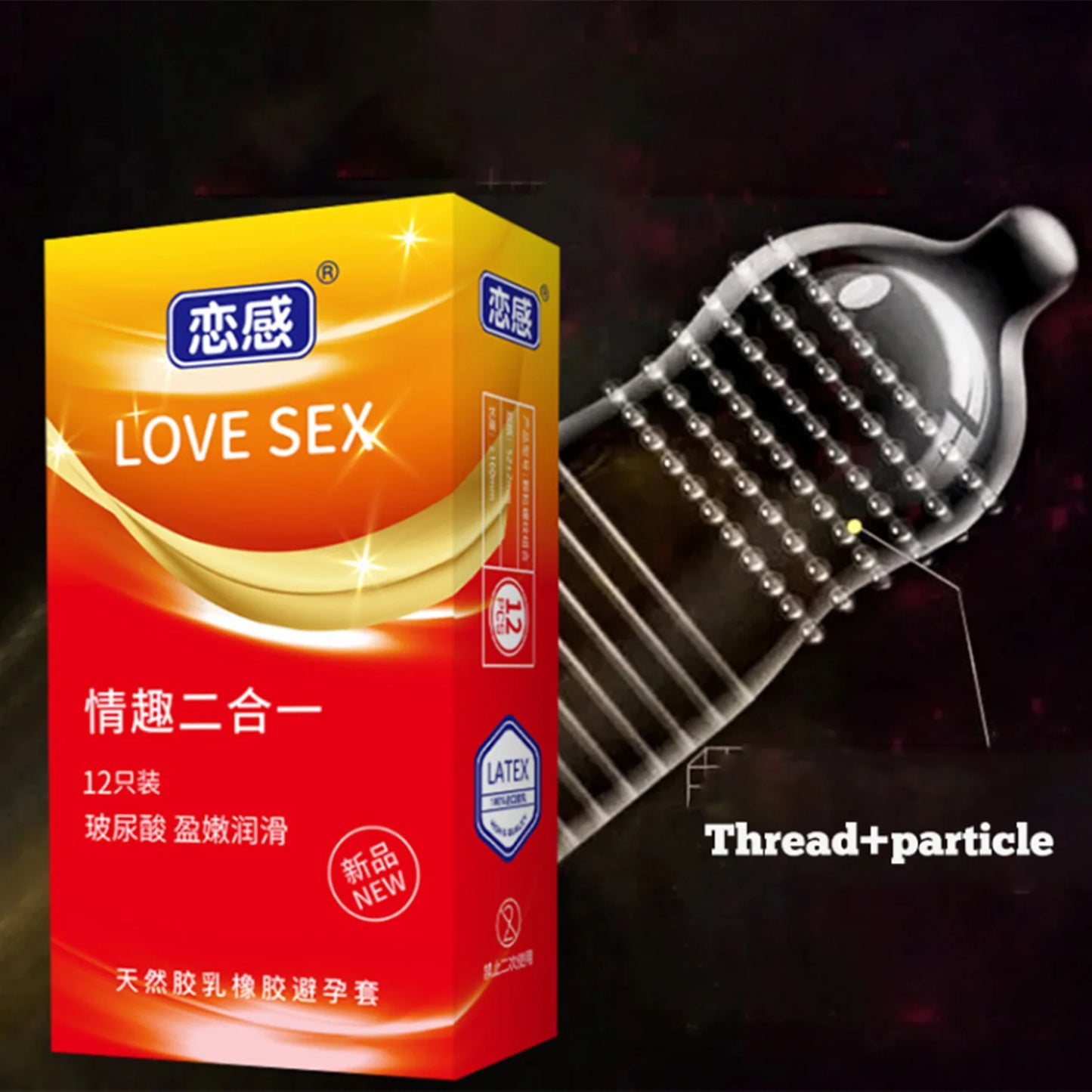 Super Dotted Large Spiked Condom Sex Toys Adult Supplies Natural Rubber Special Condoms Lubricated Penis Sleeve Sex Shop For Men - Seprincess