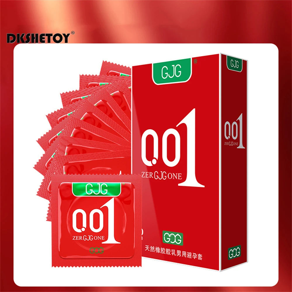 10pcs Super Ultra Thin 0.01mm Condoms Sex Toys For Men Lubricated Penis Sleeve Intimate Condom Full Oil Smooth Adult Sex Product - Seprincess