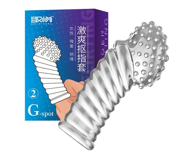 G-spot Finger Condoms Vaginal Stimulation Sex Toys For Man Woman Les Big Spikes Finger Sleeve Clitoris Massage Adult Sex Product - Seprincess