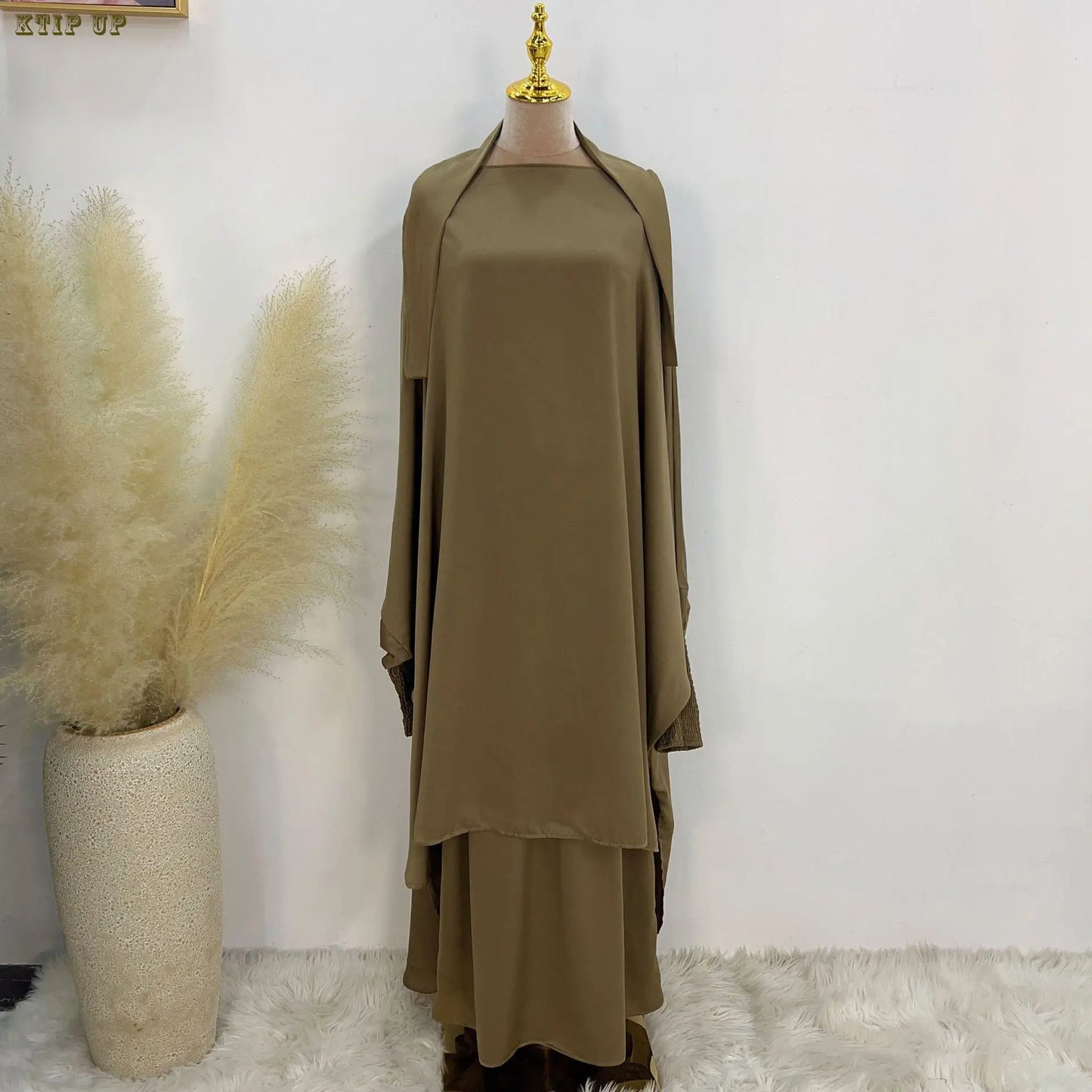 Eid Muslim Sequins Dress For Women Abaya Ramadan Printing Butterfly Sleeve Long Abayas Woman Robe Moroccan Caftan Vestidos Dubai - Seprincess