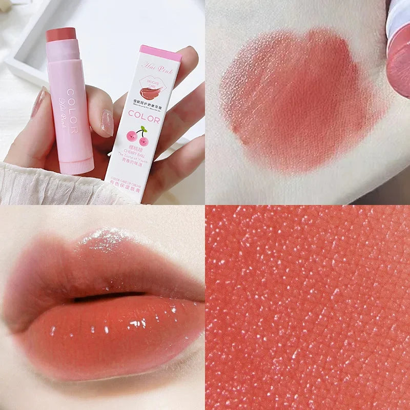 3/1pcs Lip Balm Moisturizing Anti-dry Lip Balm Easy To Carry Anti-cracking Lipstick Colored Lip Tint Makeup Lip Care New - Seprincess