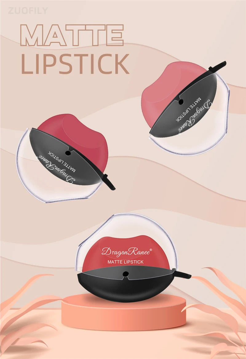 New Squeeze Into Lazy Lipstick Lip-shaped Lipstick Moisturizing Matte Lip Makeup Tint Waterproof Nonstick Cup Lipgloss Korean - Seprincess