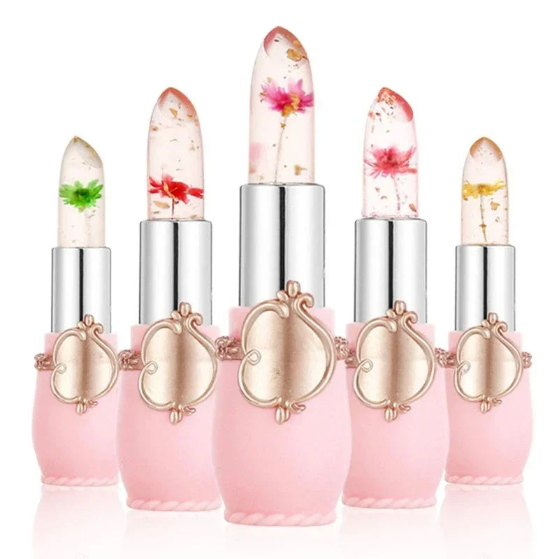 Waterproof 6-color Transparent Moisturizing Jelly Color Changing Lipstick Temperature Changing Flower Lipstick Lip Balm - Seprincess