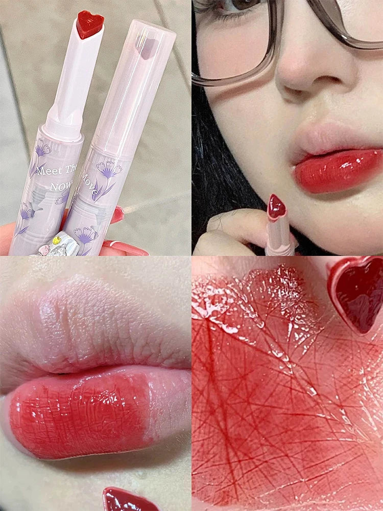 Gege bear flower words honey lipstick moisturizing mirror gloss jelly love lipstick lipstick pen - Seprincess