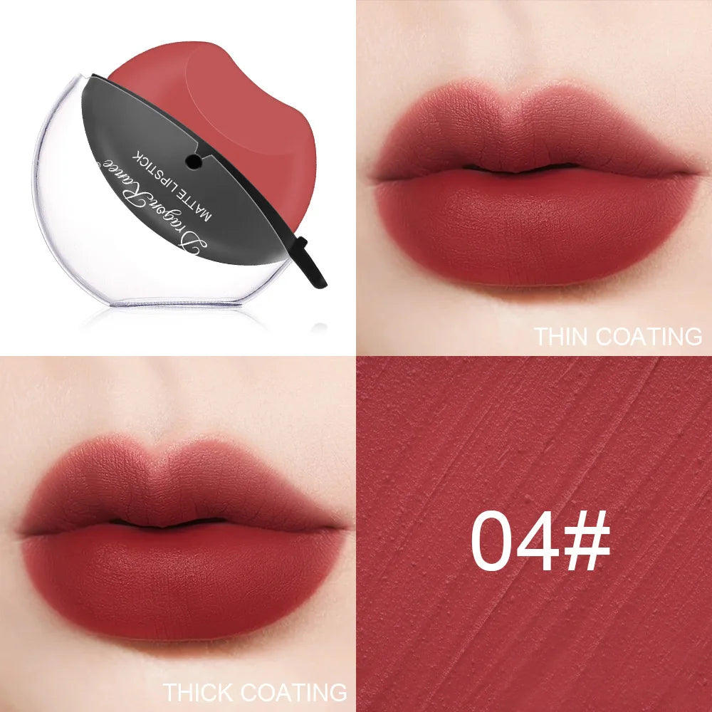 New Squeeze Into Lazy Lipstick Lip-shaped Lipstick Moisturizing Matte Lip Makeup Tint Waterproof Nonstick Cup Lipgloss Korean