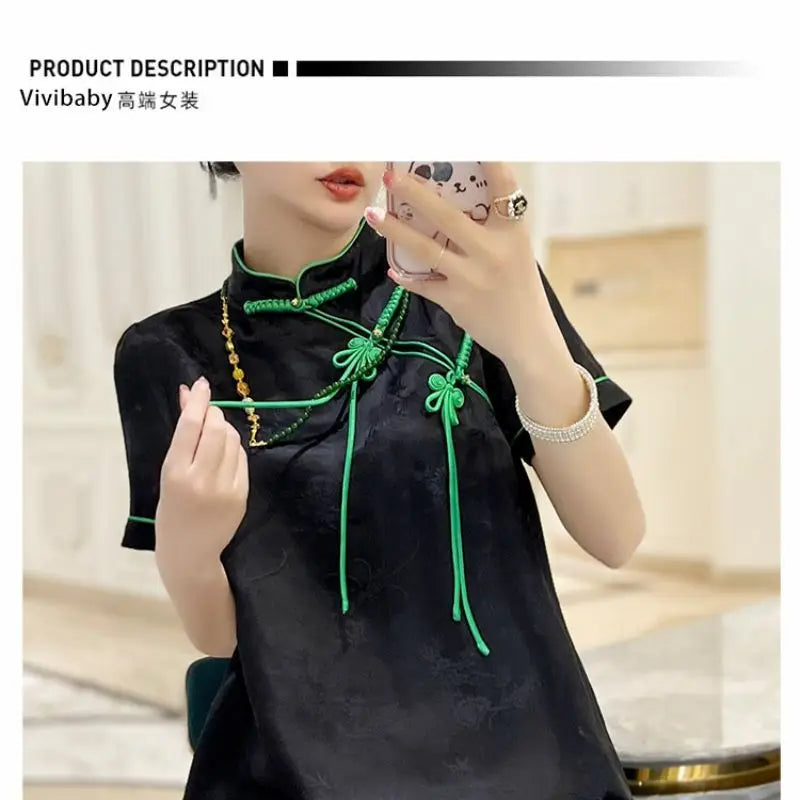 2024 new chinese style traditional cheongsam dress women sexy improved casual daily qipao dress lady satin style qipao dress - Seprincess