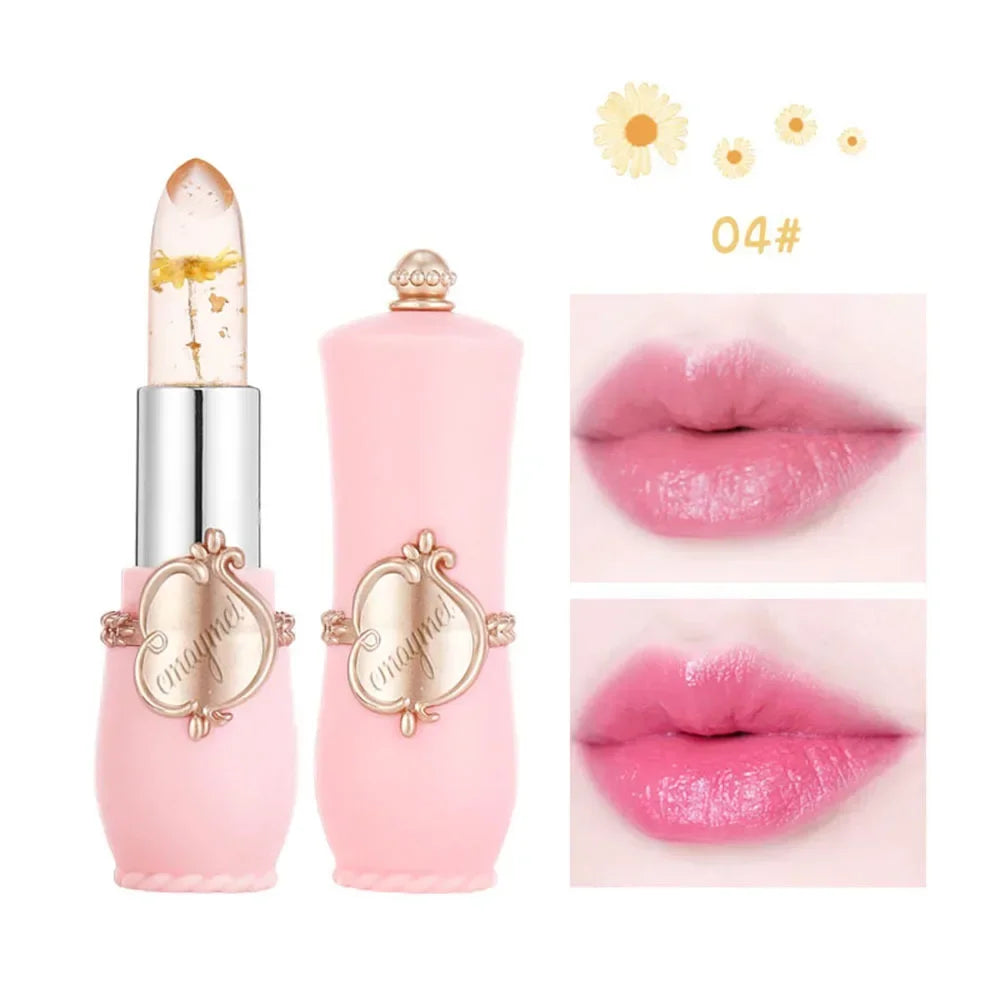 Waterproof 6-color Transparent Moisturizing Jelly Color Changing Lipstick Temperature Changing Flower Lipstick Lip Balm - Seprincess