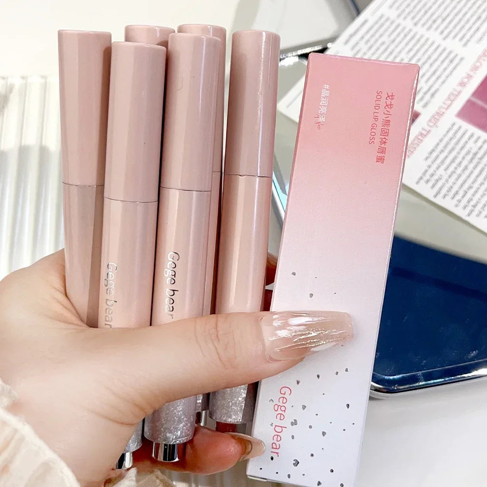 Clear Water Light Solid Lip Gloss Jelly Watery Pink Lipstick Pencil Moisturising Mirror Lipstick Pen Korean Lips Makeup Cosmetic - Seprincess