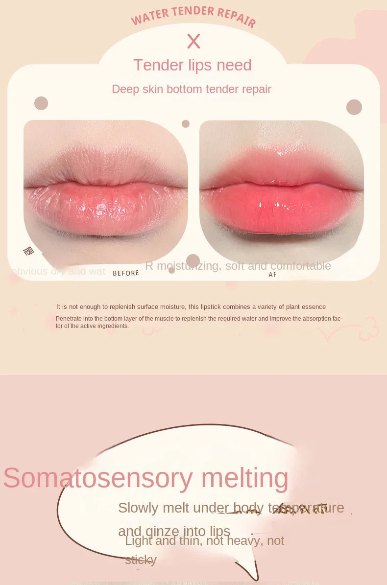 NOVO Cute Lip Balm Hydrating Moisturizing Lipstick Long-lasting Natural Plant Anti-Cracking Lip Care Petroleum Jelly Lip Gloss - Seprincess