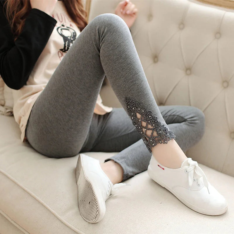 sexy Women leggings Fashion transparent Gauze Patchwork Breathbale legging Workout Comfortable Pants trousers leg11