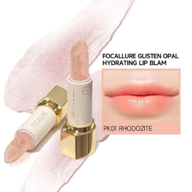 FOCALLURE Glitter Lip Balm 8 Colors Shimmer Lips Plumper Moisturizing Lipstick Long Lasting Waterproof Lip Care Makeup Cosmetics - Seprincess