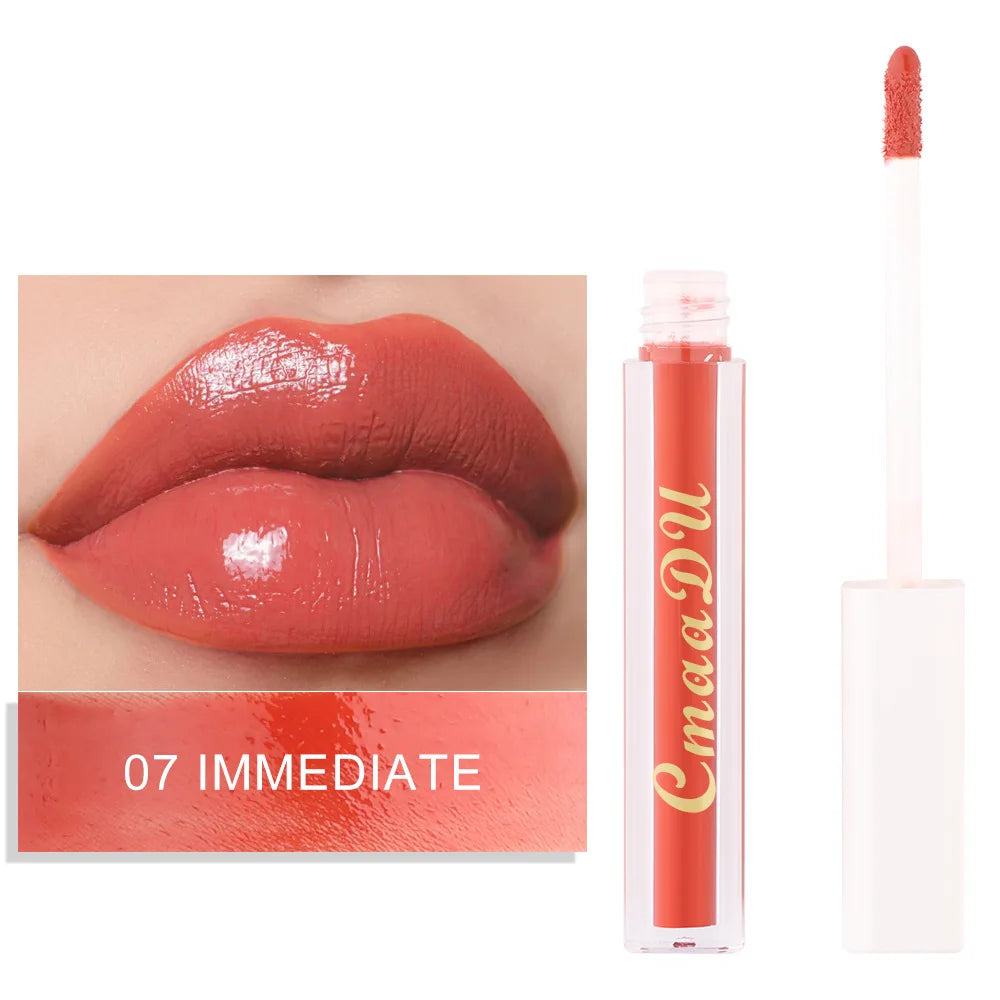 CmaaDu Hydrating Mirror Glossy Liquid Lipstick Lip Gloss  Moisturizing Lip Glaze  Non-Sticky Tint Glow Plumper Makeup Lipgloss - Seprincess