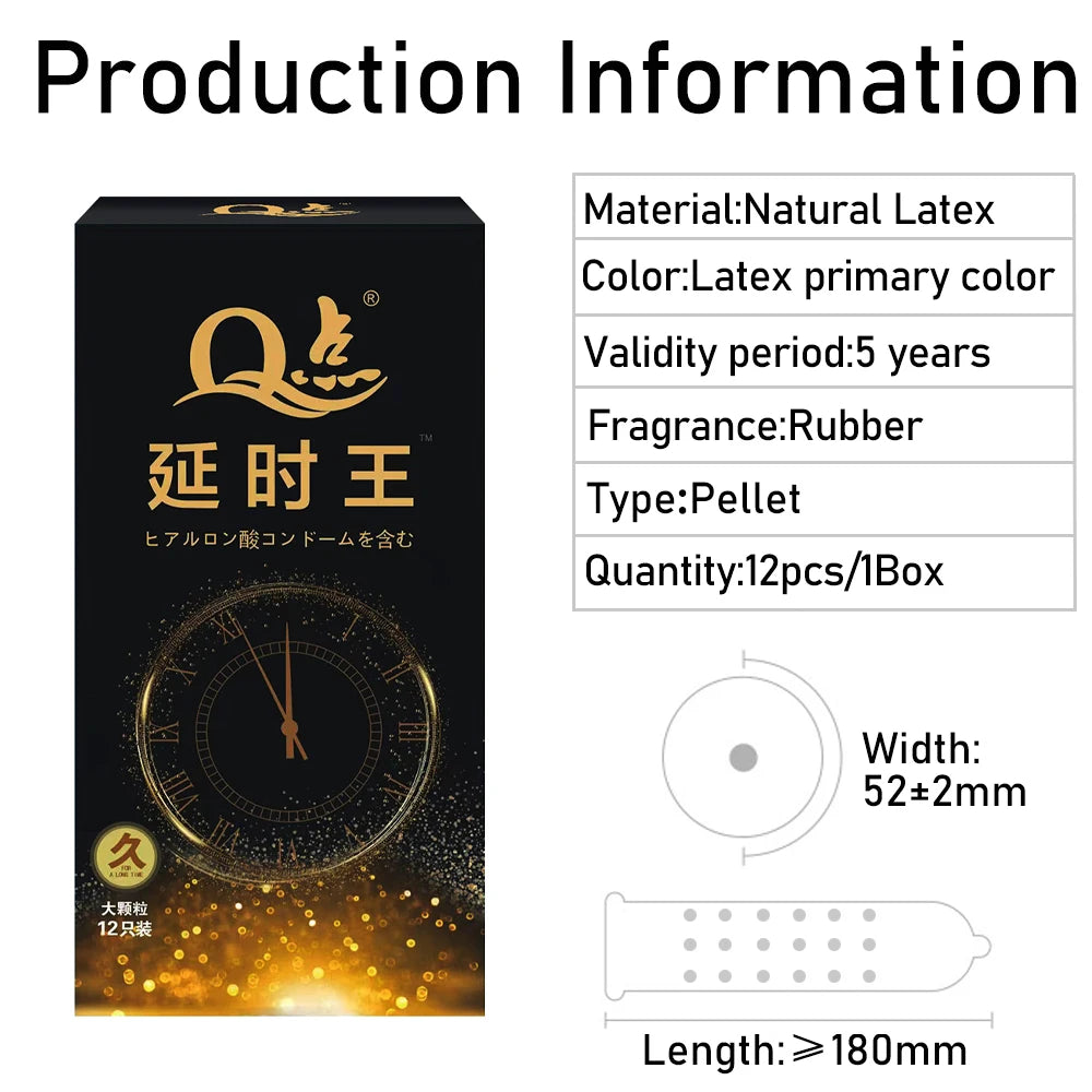 5D Dotted Condoms Thread Ribbed G-Point Latex Ultra Thin Condom Orgasm Contraceptives Stimulate Vaginal Penis Sleeves Sex Toys - Seprincess