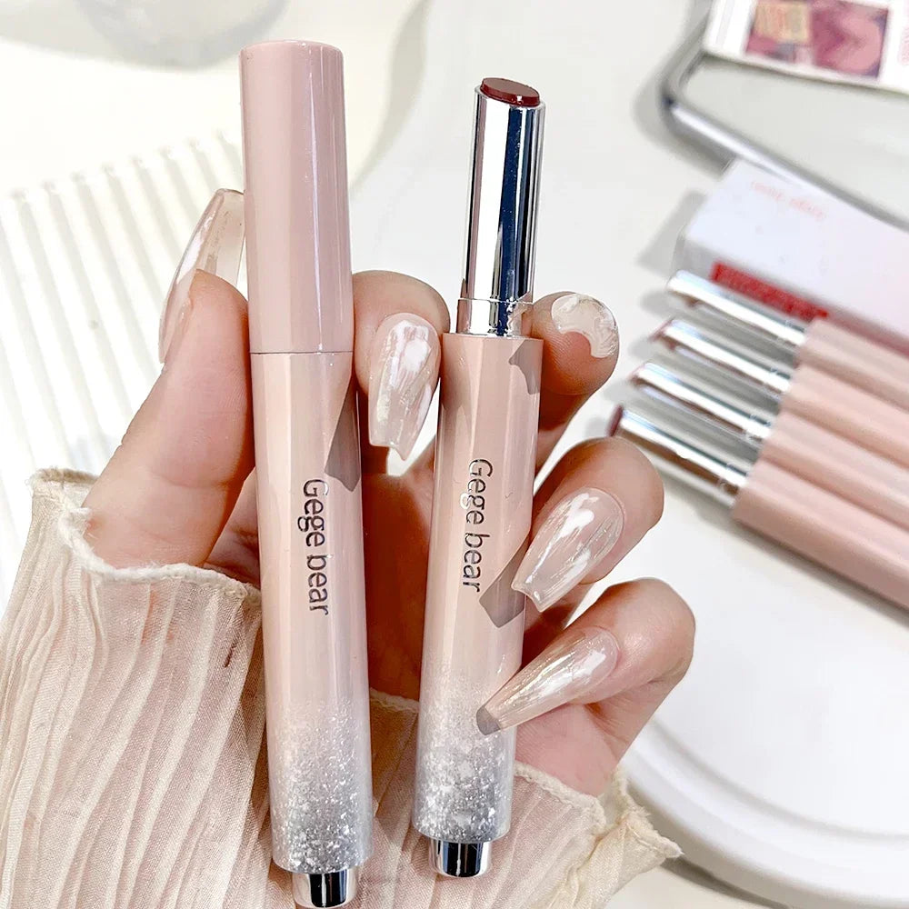 Clear Water Light Solid Lip Gloss Jelly Watery Pink Lipstick Pencil Moisturising Mirror Lipstick Pen Korean Lips Makeup Cosmetic - Seprincess