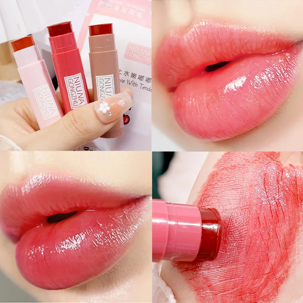 Rose Tea Lip Balm Lipstick Moisturizing Anti-dry Lip Care Cosmetics Anti-cracking Lipstick Colored Hydrating Lip Tinted Makeup - Seprincess