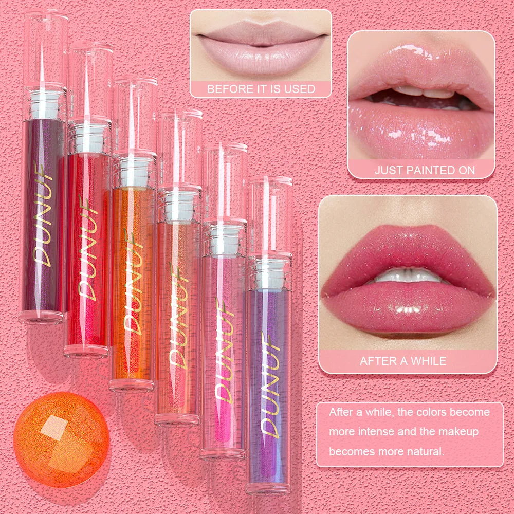 DUNUF Fruit Color-changing Long Lasting Nouritious Lipsticks Lip Gloss Make up Spring Moisturizing Lip Oil Makeup Free Shiping - Seprincess