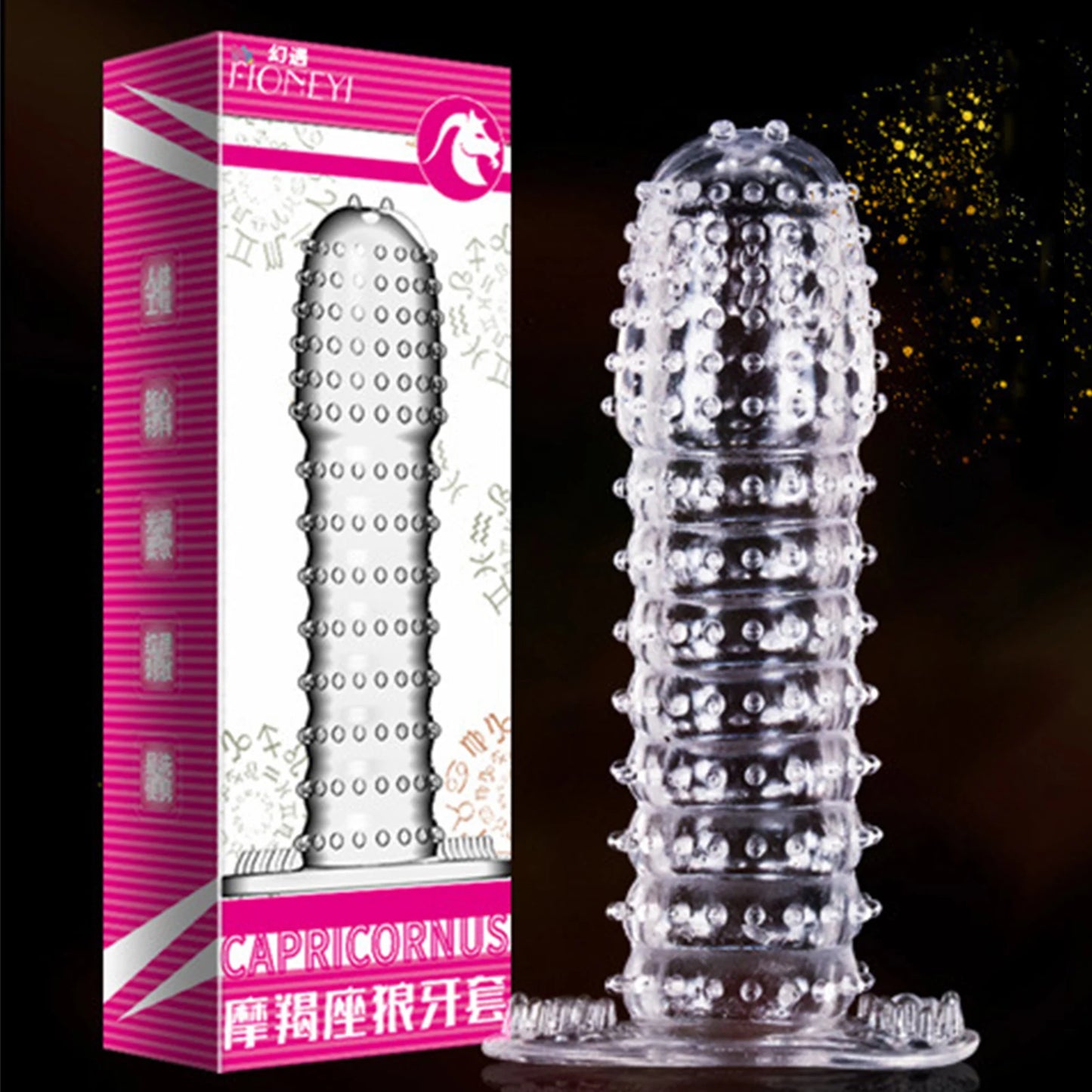 Larger Spikes Condoms For Man Pleasure Sex Toys Female G spot Vaginal Stimulation Condom Ribbed Penis Sleeve Adult Supplies - Seprincess