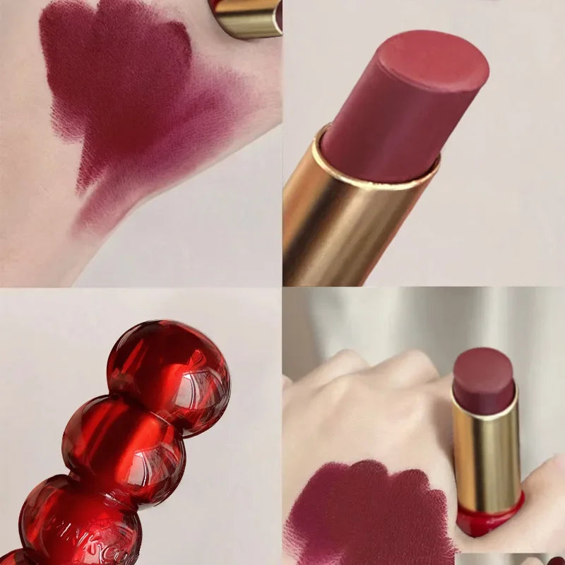 Waterproof Velvet Lipstick Easy To Wear Longstay Lip Stick Lasting Matte Nude Lip Glaze Non-stick Woman Makeup Lip Tint Cosmetic - Seprincess