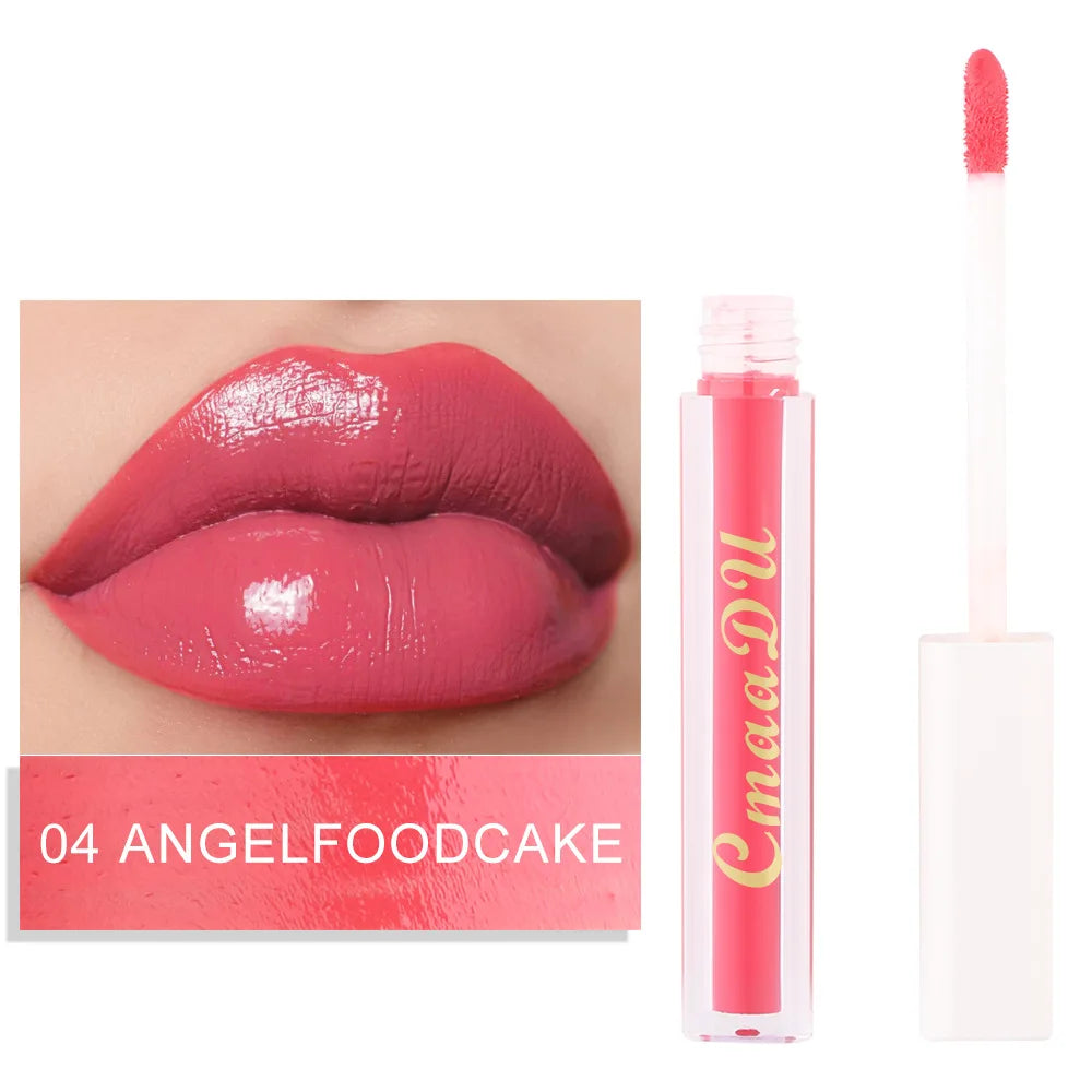 CmaaDu Hydrating Mirror Glossy Liquid Lipstick Lip Gloss  Moisturizing Lip Glaze  Non-Sticky Tint Glow Plumper Makeup Lipgloss - Seprincess