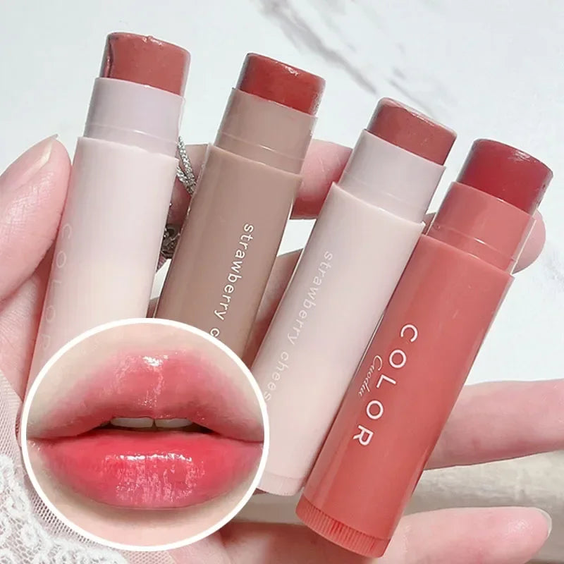 Rose Tea Lip Balm Lipstick Moisturizing Anti-dry Lip Care Cosmetics Anti-cracking Lipstick Colored Hydrating Lip Tinted Makeup - Seprincess