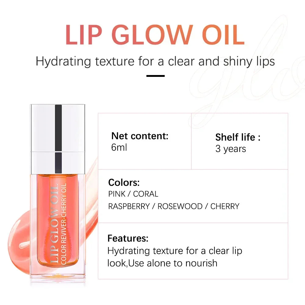 Crystal Jelly Moisturizing Lip Oil Sheglam Lip Tint Lip Gloss Makeup Sexy Lip Stain Serum Treatment Lip Coat Lipstick Cosmetics - Seprincess