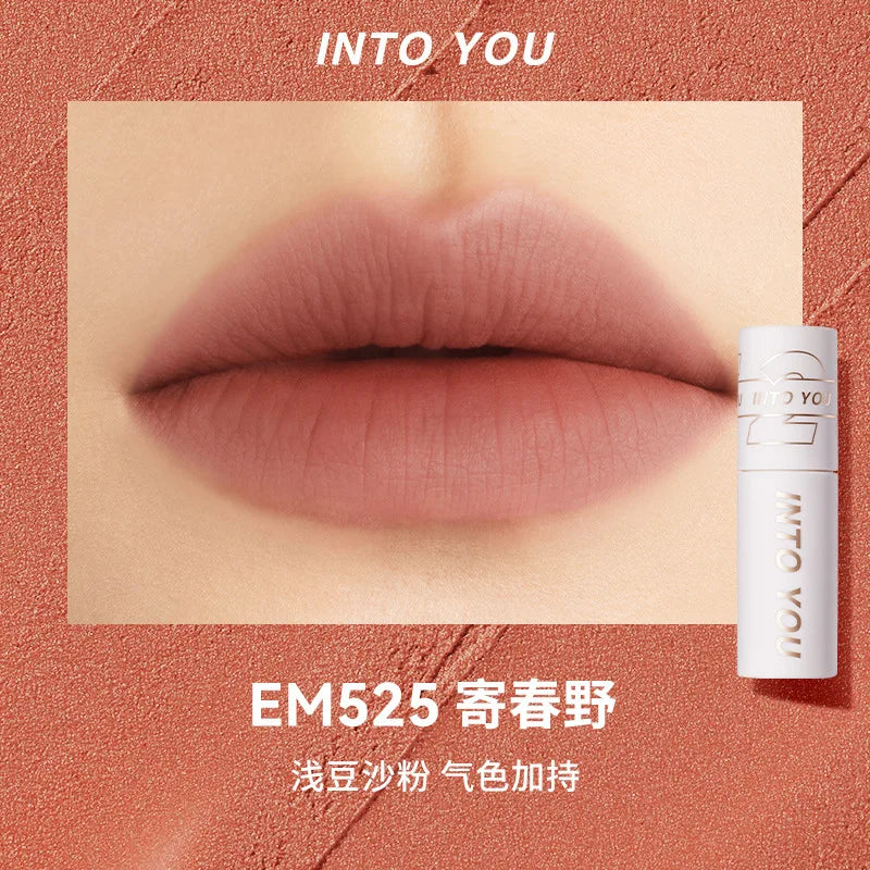 INTO YOU Make up Lip Gloss miltcolor Matte Velvet Lipstick Waterproof Red Lip Tint Lip Glaze Beauty Cosmetics lipstick lipgloss