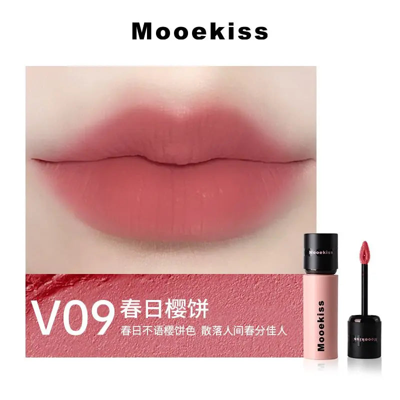 Mooekiss Matte Lipstick Lasting Non-stick Cup Matte Lip Glaze Autumn and Winter Chestnut Color Sexy Lip Makeup Maquiagem - Seprincess