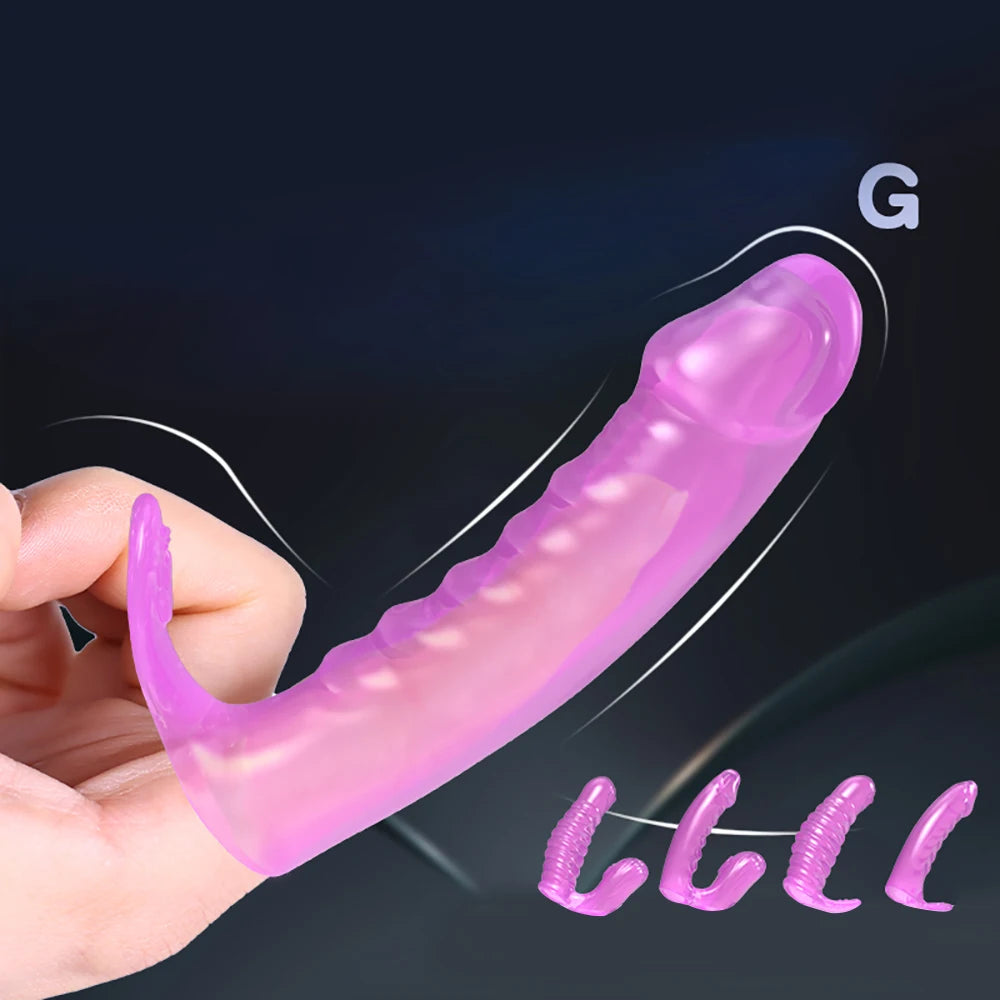 Finger Vibrators Orgasm G Spot Clitoris Vaginal Massage Stimulator Masturbator Erotic Vibrating Finger Sleeve Sex Toy For Women