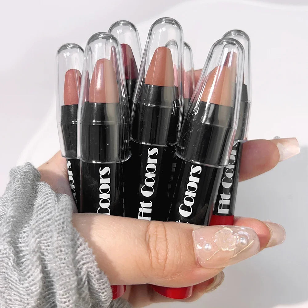 Nude Grey Pink Lip Liner Pen Moisturising Long Lasting Non-stick Cup Matte Contour Tint Lipsticks Pencil Korean Makeup Cosmetics - Seprincess