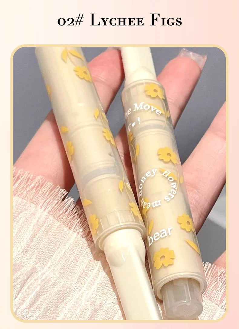 Gege bear flower words honey lipstick moisturizing mirror gloss jelly love lipstick lipstick pen - Seprincess