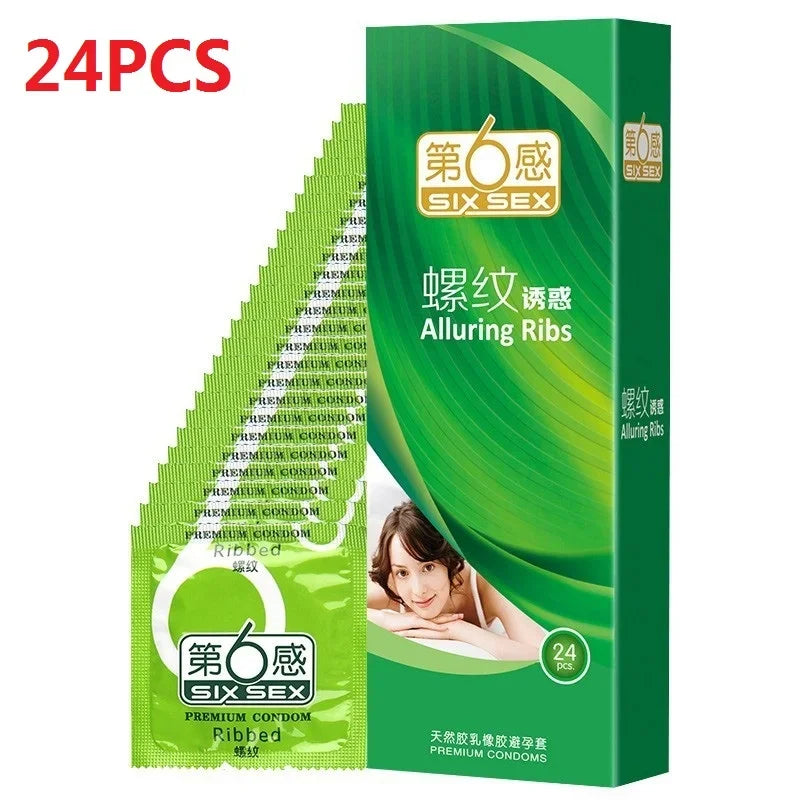 24/30pcs Super Ultra Thin Condoms Intimate Good Sex Products Condone Sex Product Natural Latex Penis Sleeve Long-lasting for Men - Seprincess