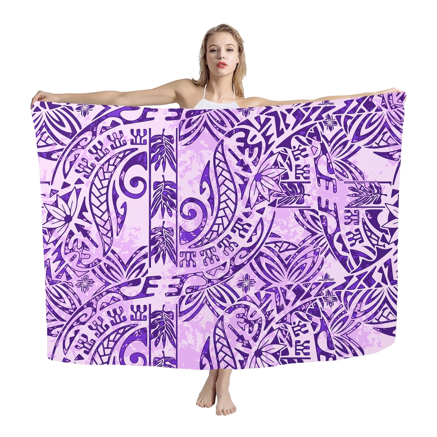 Hawaiian Sarong Beach Pareo Wholesale Hawaii Style Pattern Printed Sarongs Women Beach Plus Size High Quality Swimsuit Sarong - Seprincess