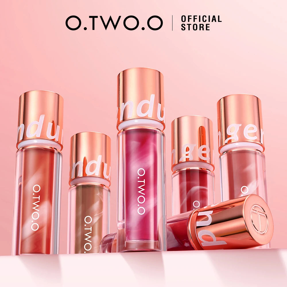 Wholesale O.TWO.O Newest Lipstick Waterproof Makeup Lip gloss Rose Rouge Silk Liptint Matte Sexy Red Lip Stain Liquid Lipgloss - Seprincess