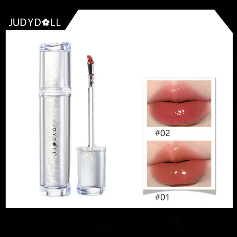 Judydoll Ice Iron Lip Glaze Lipstick, Non Staying Cup, Non fading Mirror Gloss Lip Gel,Liquid Lip Tint，Matte Moisturizing - Seprincess