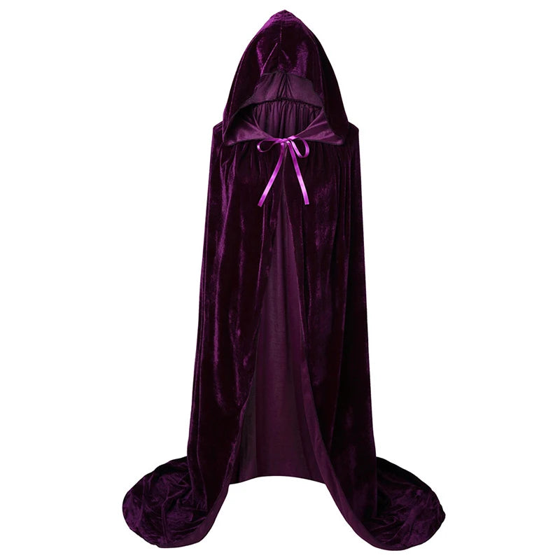 Movie Hocus Pocus 2 Witch Cloak Hooded Mary Sarah Winifred Sanderson Sister Cosplay Costume Halloween Adult Girl Long Party Cape - Seprincess