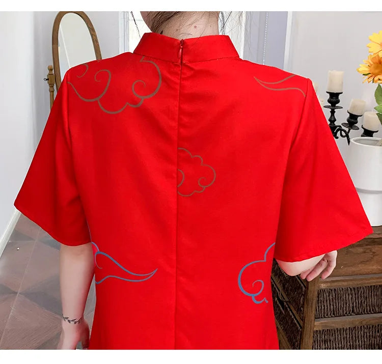 Traditional Chinese New Year Clothes for Woman Cheongsam Dress Vintage Female Qipao Shirt - Seprincess