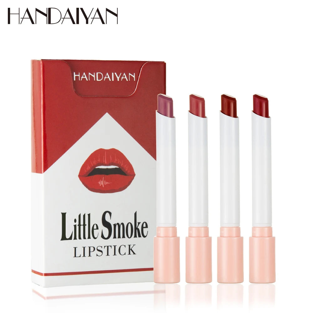 Handaiyan matte lipstick 4pcs/set velvet small cigarette lipstick set that is not easy to fade - Seprincess