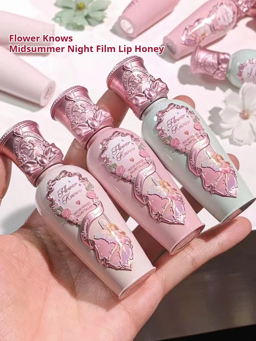 Flower Knows Midsummer Night Lipgloss Mermaid Rococo Lipstick Mask Mirror Rendering Long Lasting Lovely Lipstick - Seprincess