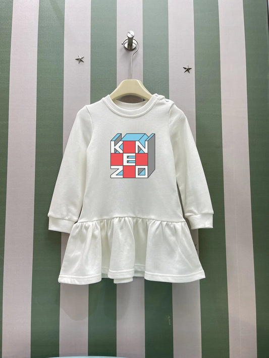 2024AW Early Autumn and Winter New Product KN Girls Long Sleeve Sweater Dress - Seprincess