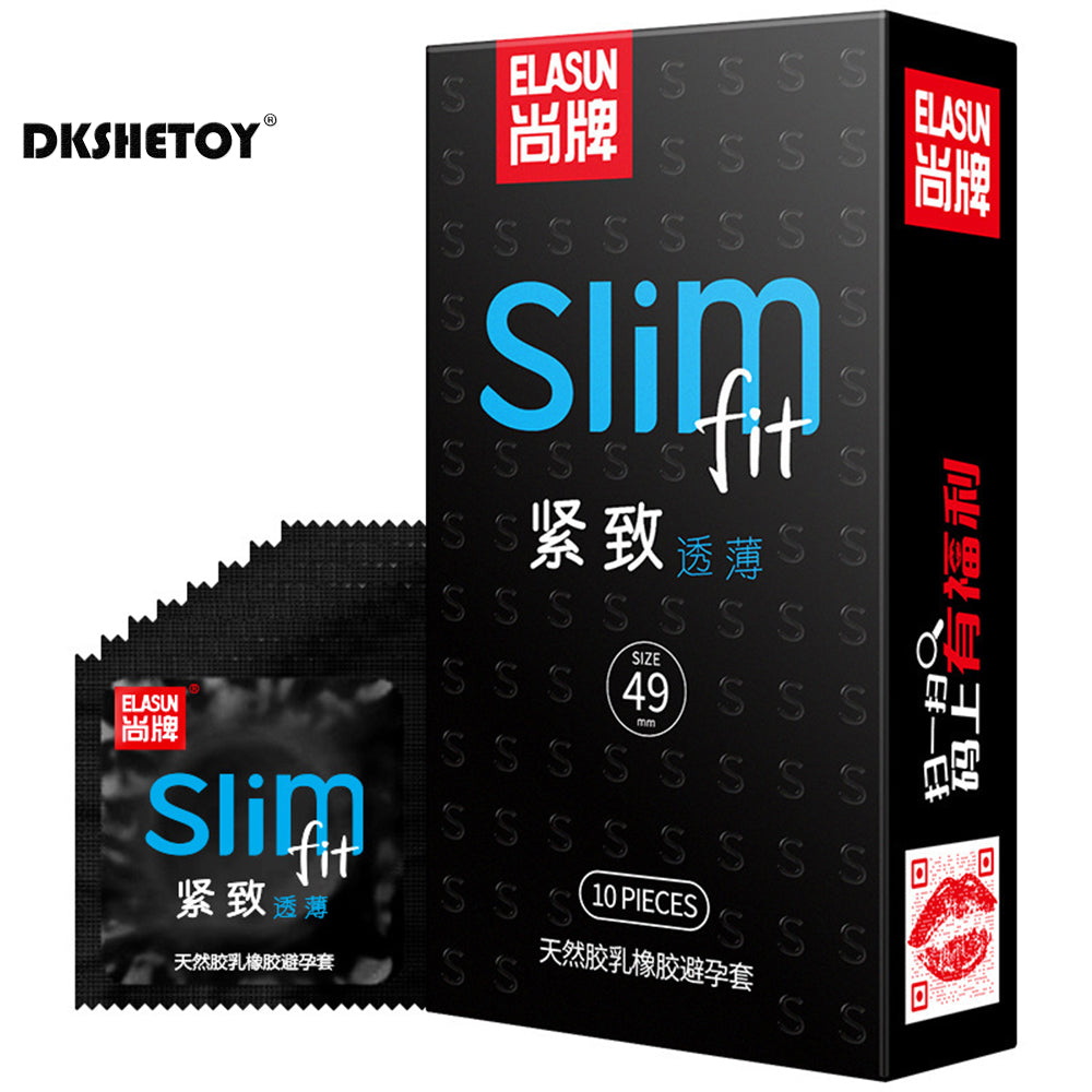 Elsun 49mm ultra thin Condoms  for men delay ejaculation Close Fit Slim Small Size penis sleeve Natural Condom Contraceptives - Seprincess