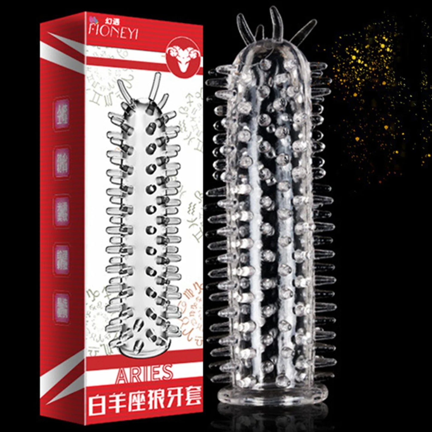 Spike Penis Sleeve Reusable Condoms Sex Toys for Men Delay Ejaculation Penis Sleeve Contraception Cock Ring Extender 남성전용기구 - Seprincess