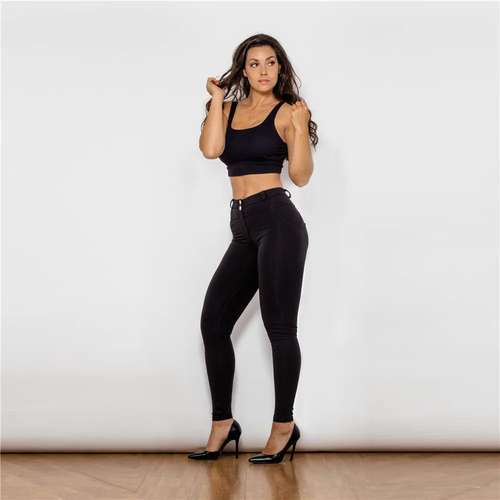 Shascullfites Melody Womens Black Athletic Pants Long Women Pants Casual Trousers Compression Push Up Shapewear Pants