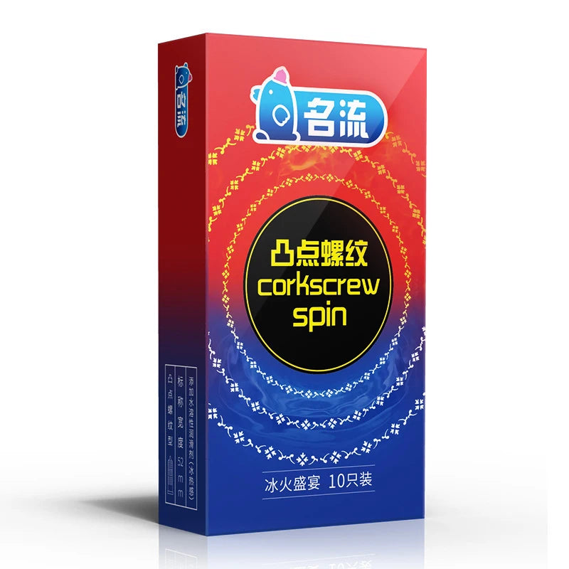 10pcs Natural Latex Condom Lubrication Delay Dot Sex Ultra Thin Particles Condom Contraception Supplies Adults Sex Toy 18+