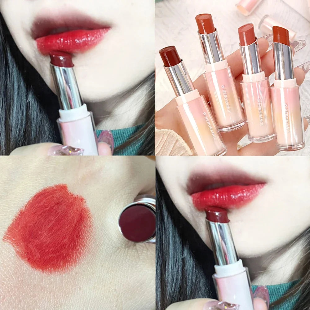 Moisturizing Crystal Lipstick 8 Colors Mirror Lasting Non-stick Cup Lip Gloss Plumping Water Light Lip Tint Lips Makeup Cosmetic - Seprincess