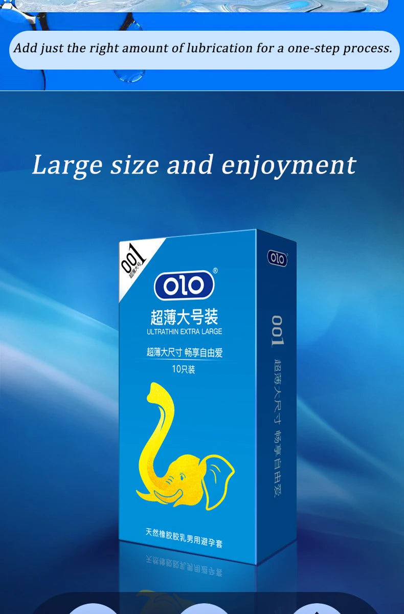 55/56mm Condoms Extra Large More Lubricant Thin Fitter Sex Toys Penis Sleeve for Penis Cock Goods for Adults Intimate Goods - Seprincess