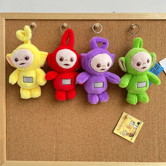 Teletubbies Cartoon Doll Plush Key Chain Toy Appease Rag Doll Catcher Cute Doll Decoration Boy Girl Children Birthday  Gift - Seprincess