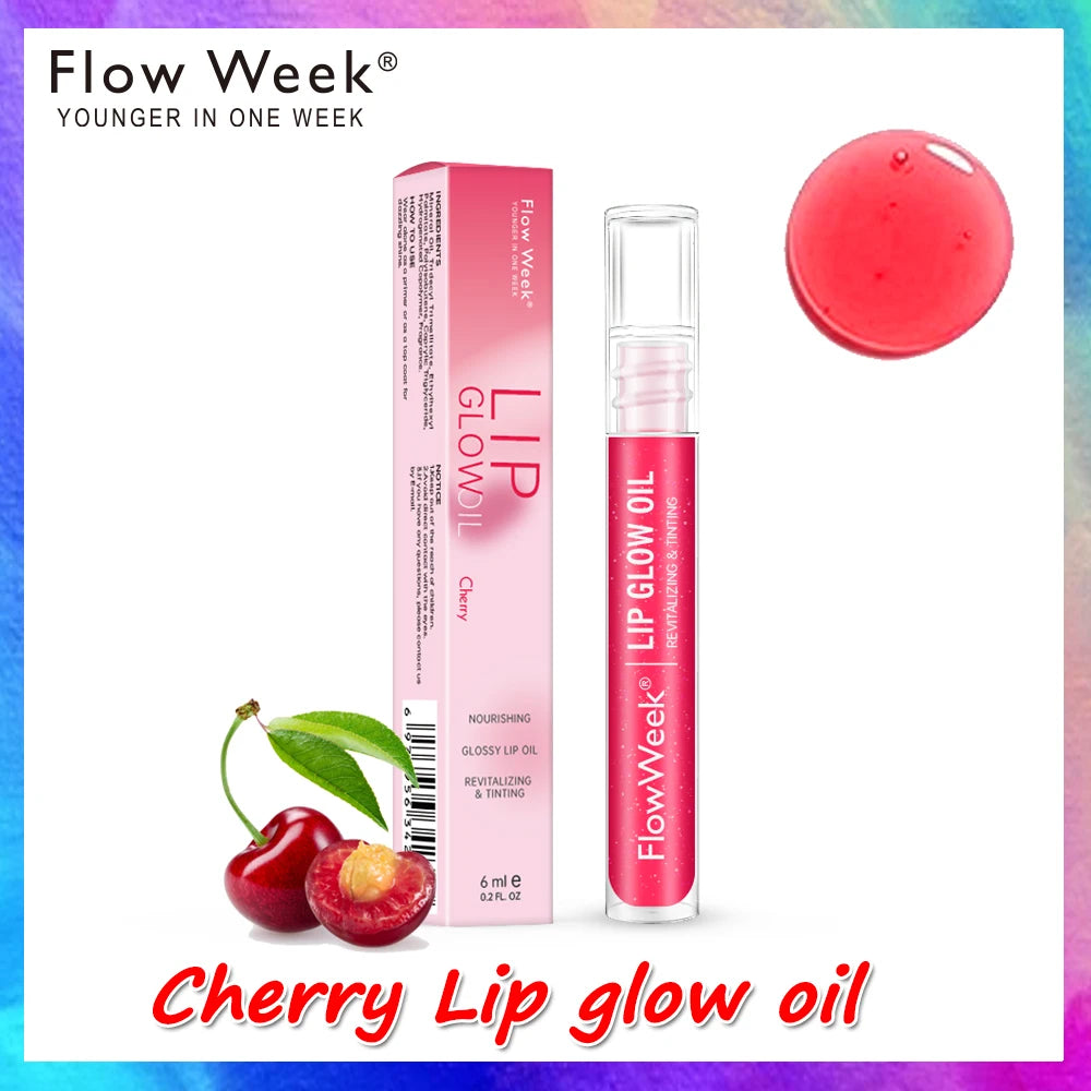 FlowWeek Lip Gloss Moisturizing Lip Plumper Gloss Universal Lip Luminizer Long Lasting Glitter Liquid Lipstick 3Colors - Seprincess