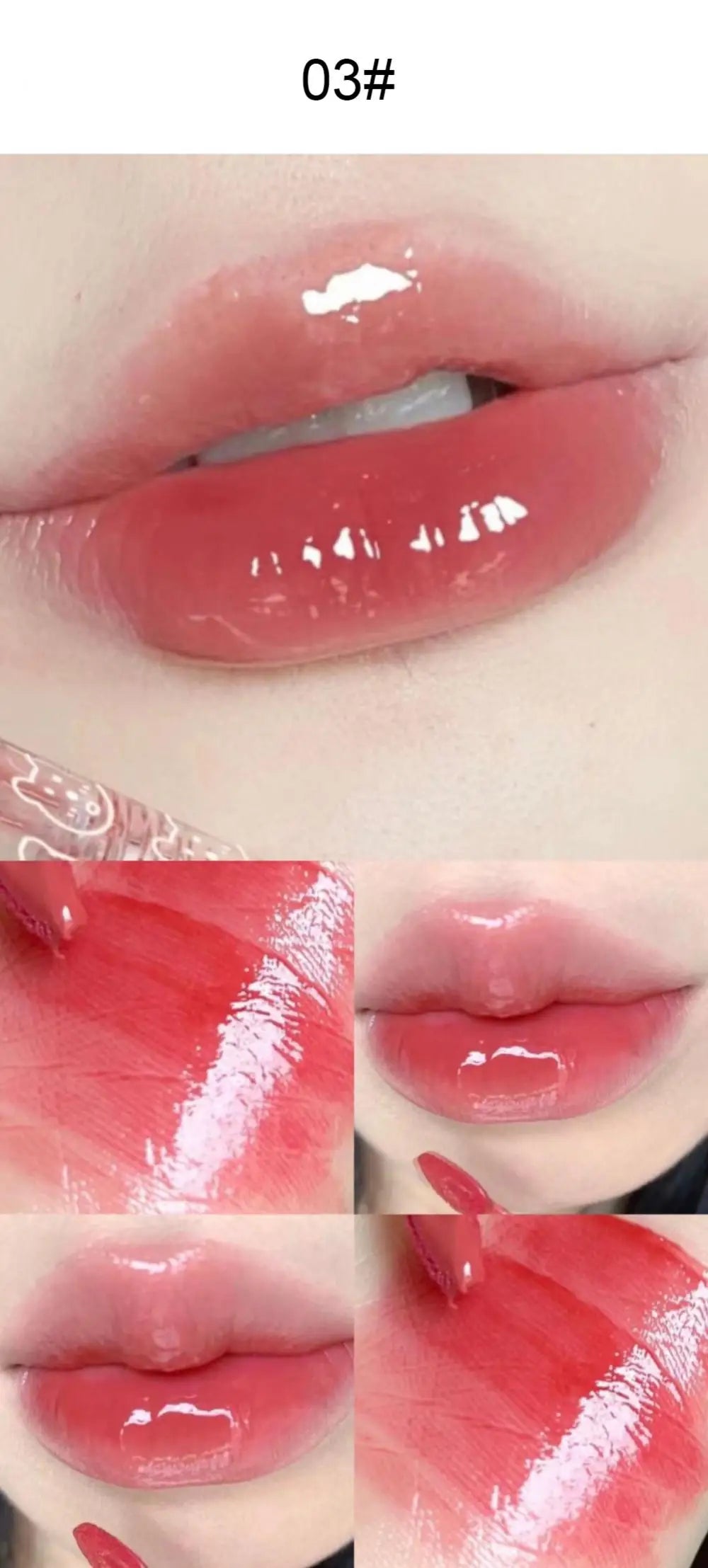 6pcs Set Cute Pink Lip Glaze Waterproof Liquid Lipstick Beauty Cosmetics Mirror Water Lip Gloss Lipgloss Gift Set Lips Makeup - Seprincess