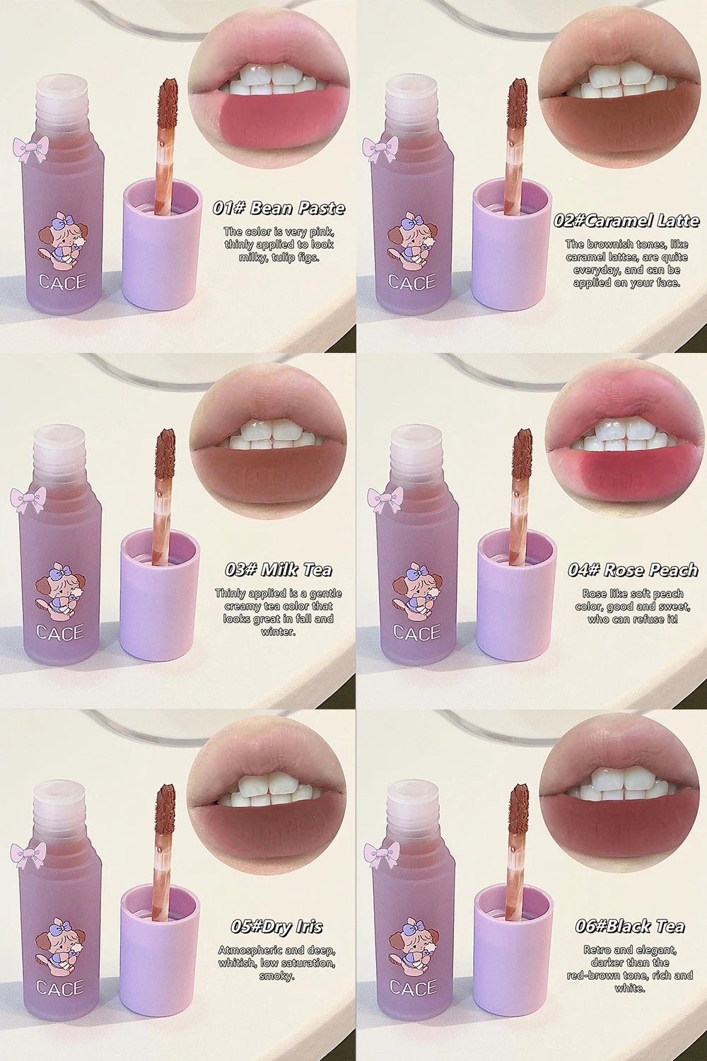 Matte Velvet Lip Gloss Long Lasting Lip Mud Tint Blush Non-stick Cup Waterproof Lipstick Female Makeup Korean Cosmetic Sets - Seprincess